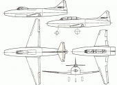 Plánek jedno- i dvoumístné verze L-52. 